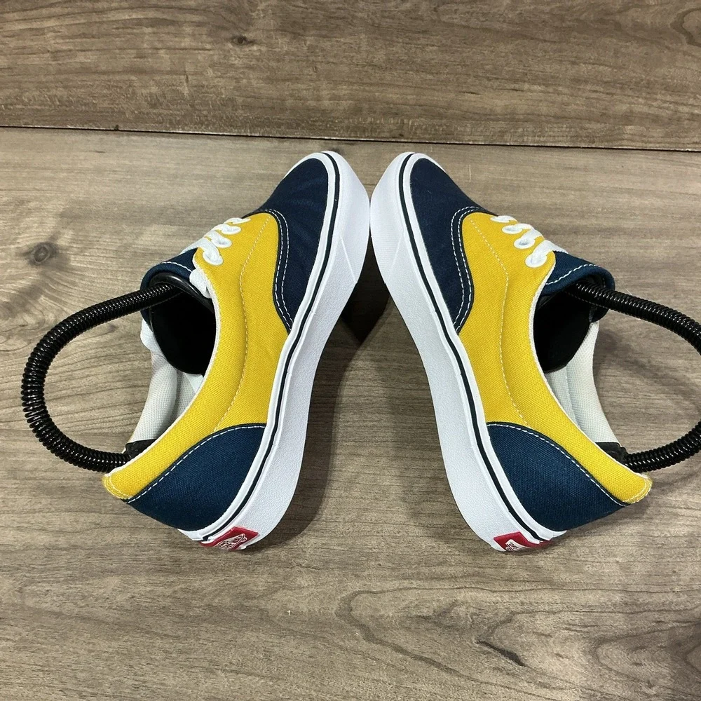 NEW Vans ComfyCush Era Trainers Shoes Blue Yellow VN0A3WM9VNO US Womens Size 5